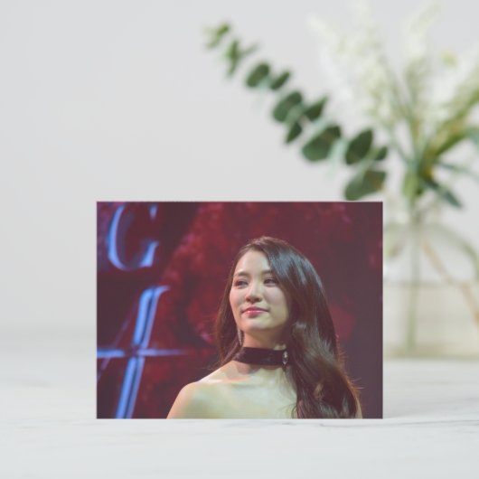 Ginny Natnicha Feestdagenkaart (Staand voorkant)