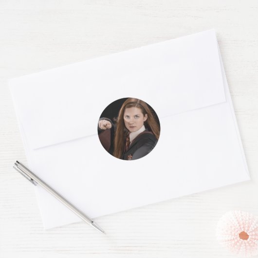 Ginny Weasley Ronde Sticker (Envelop)