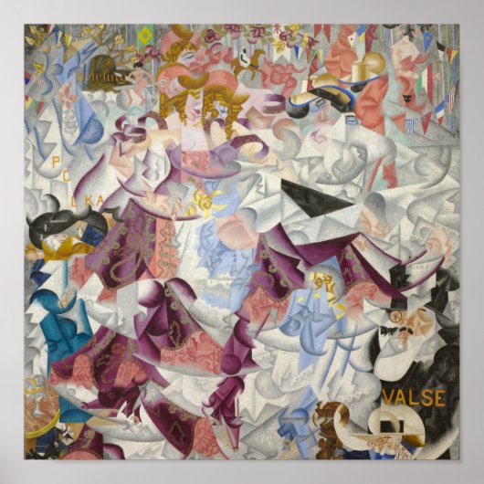 Gino Severini Dynamic Hieroglyphic Poster Print (Voorkant)