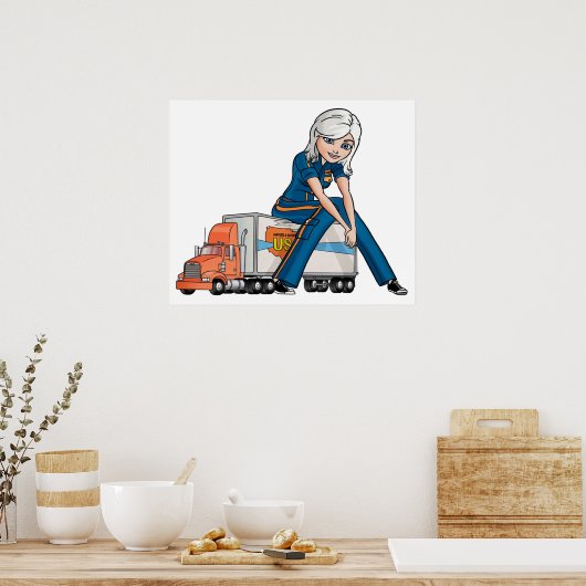 Ginormica Susan Murphy van Monsters vs. Aliens Poster (Keuken)