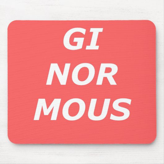 GINORMOUS Mousepad Muismat (Voorkant)