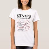 Gino's Italiaanse restaurant T-shirt (Voorkant)