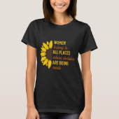 Ginsburg Ruth Bader RGB Zonnebloem Gelijkheid T-shirt (Voorkant)
