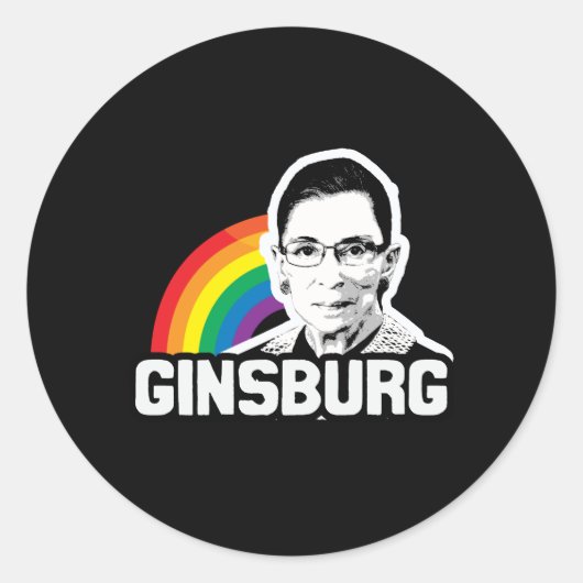 Ginsburg trots ronde sticker (Voorkant)