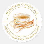 Ginseng Tea Modern label (Voorkant)