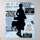 Gintama Sakata Gintoki Quotes Poster (Voorkant)