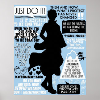 Gintama Sakata Gintoki Quotes Poster