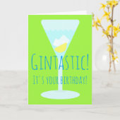 Gintastic gepersonaliseerde gelukkige verjaardag g kaart (Gele Bloem)