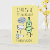 Gintastic het is uw klantgerichte Verjaardag Kaart (Gele Bloem)