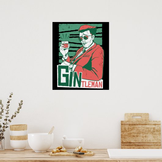 Gintleman Gin Lovers Poster (Keuken)