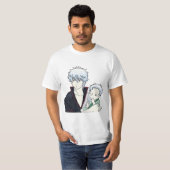 Gintoki met baby t-shirt (Voorkant volledig)