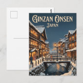 Ginzan Onsen Japan Briefkaart (Voorkant / Achterkant)