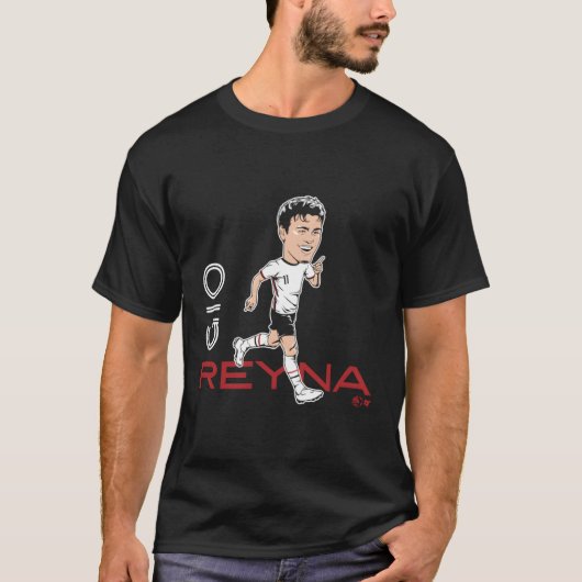 Gio Reyna Caricature United States Soccer T-shirt (Voorkant)