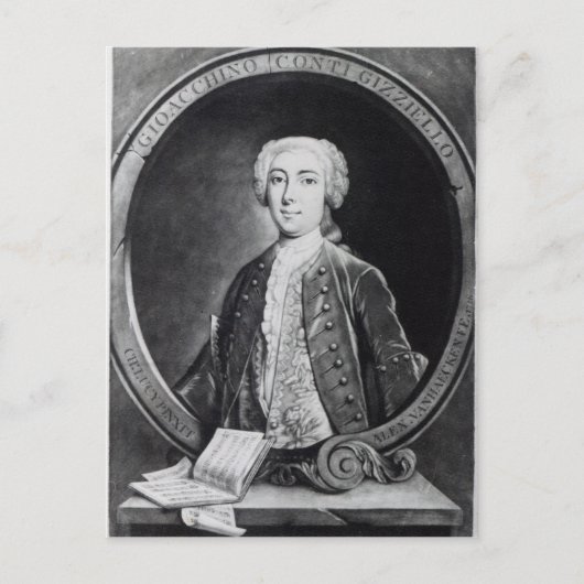 Gioacchino Conti, "Gizziello" Briefkaart (Voorkant)