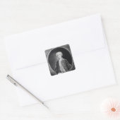 Gioacchino Conti, "Gizziello" Vierkante Sticker (Envelop)