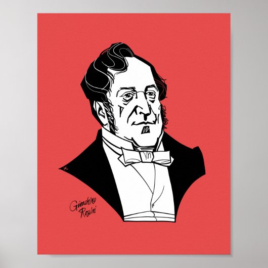 Gioachino Rossini Poster (Voorkant)