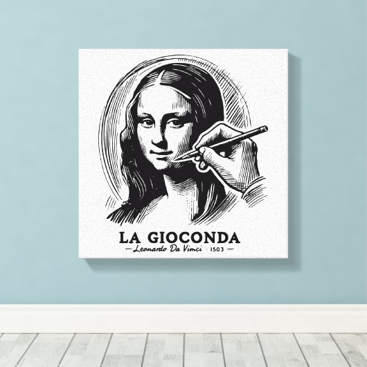 Gioconda Canvas Afdruk (Insitu (Houten vloer))
