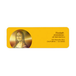 Gioconda Mona Lisa Leonardo Da Vinci Art Etiket