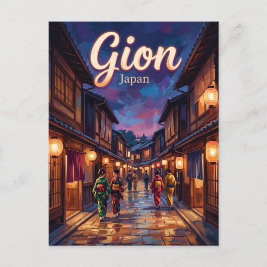 Gion Japan Briefkaart (Voorkant)