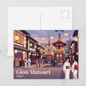 Gion Matsuri Japan Briefkaart (Voorkant / Achterkant)