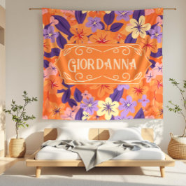 Giordanna Moderne Bloemen Kleurrijke Bloemen Fleece Deken