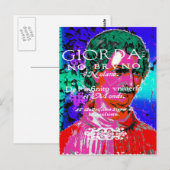 Giordano Bruno Esoteric Occult Astrology Italiaans Briefkaart (Voorkant / Achterkant)