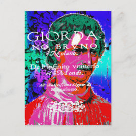 Giordano Bruno Esoteric Occult Astrology Italiaans Briefkaart