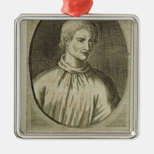 Giordano Bruno Metalen Ornament