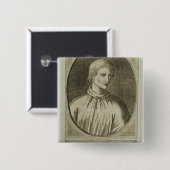 Giordano Bruno Vierkante Button 5,1 Cm (Voorkant /achterkant)