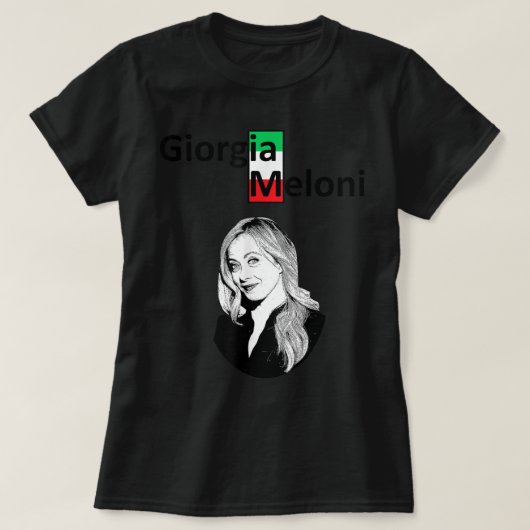 Giorgia Meloni "Broers van Italië" T-shirt (Design voorkant)