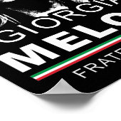 Giorgia Meloni Fratelli d'Italia Italië Mannen Vro Poster (Hoek)