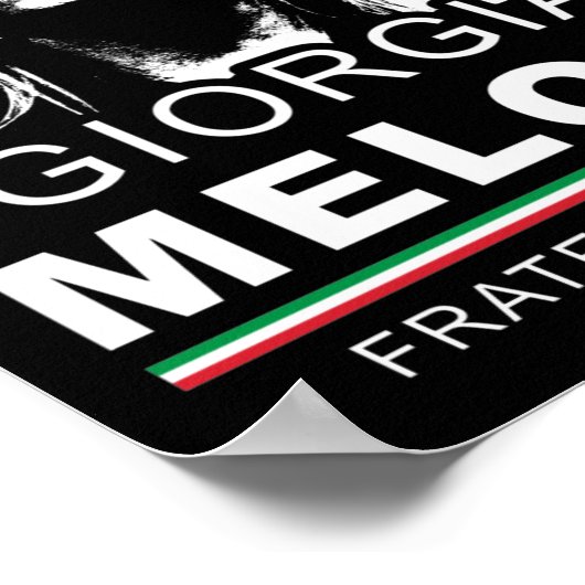 Giorgia Meloni Fratelli d'Italia Italië Mannen Vro Poster