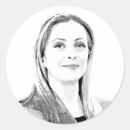 Giorgia Meloni Ronde Sticker