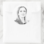 Giorgia Meloni Ronde Sticker (Tas)