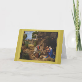 Giorgione Adoration of the Shepherds Feestdagen Kaart