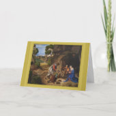 Giorgione Adoration of the Shepherds Feestdagen Kaart (Voorkant)