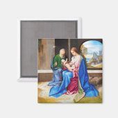 Giorgione De Heilige Familie (1500) Magneet (Voorkant / Achterkant)