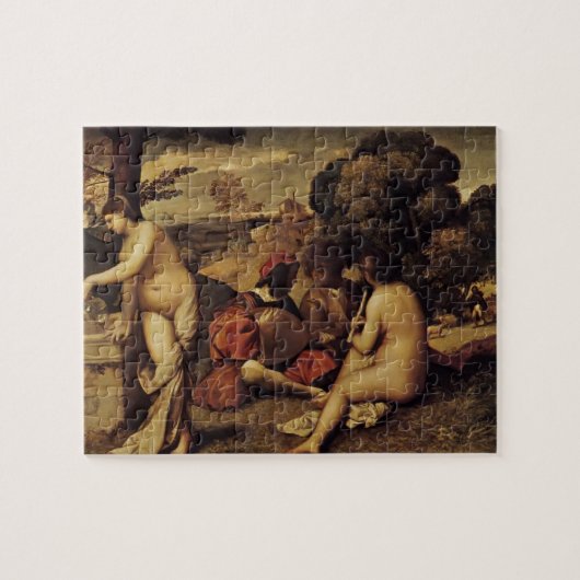 Giorgione - Pastoral Concert (Fête champêtre) Legpuzzel (Horizontaal)