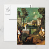 Giorgione The Tempest Briefkaart (Voorkant / Achterkant)