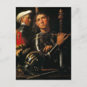 Giorgione-Warrior met Groom Briefkaart (Voorkant)