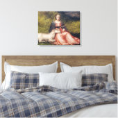 Giorgione's Woman with Unicorn (1510) Canvas (Insitu (Slaapkamer))