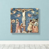 Giotto di Bondone - Crucifixion Canvas Afdruk (Insitu (Houten vloer))