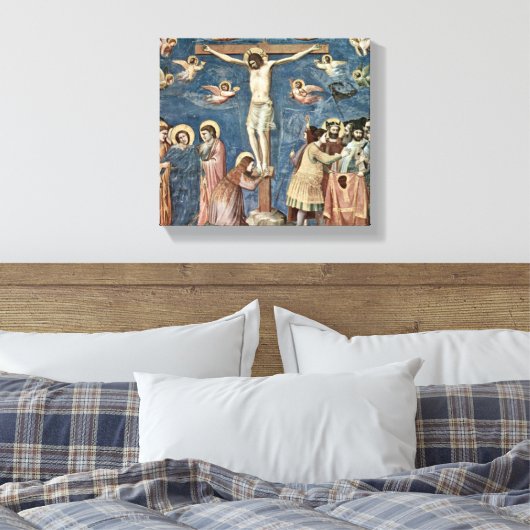 Giotto di Bondone - Crucifixion Canvas Afdruk (Insitu (Slaapkamer))