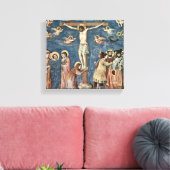 Giotto di Bondone - Crucifixion Canvas Afdruk (Insitu (Woonkamer))