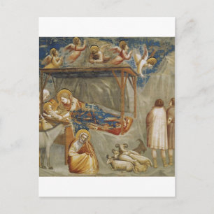 Giotto di Bondone De Geboorte Fine Art Collectie Feestdagenkaart