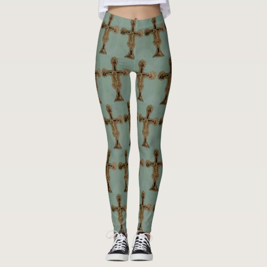 Giotto di Bondone – Kruzifix Crocifisso Scrovegni Leggings (Voorkant)