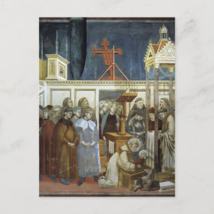 Giotto: Sint-Francis van Assisi die het Wieg voorb Briefkaart