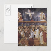 Giotto: Sint-Jerome Controle van de Stigmata Briefkaart (Voorkant / Achterkant)