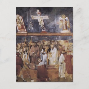 Giotto: Sint-Jerome Controle van de Stigmata Briefkaart