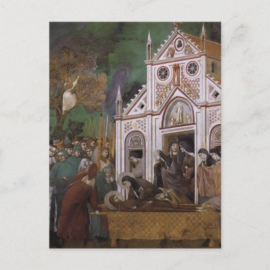 Giotto: St. Francis Mourned by St. Clare Briefkaart (Voorkant)